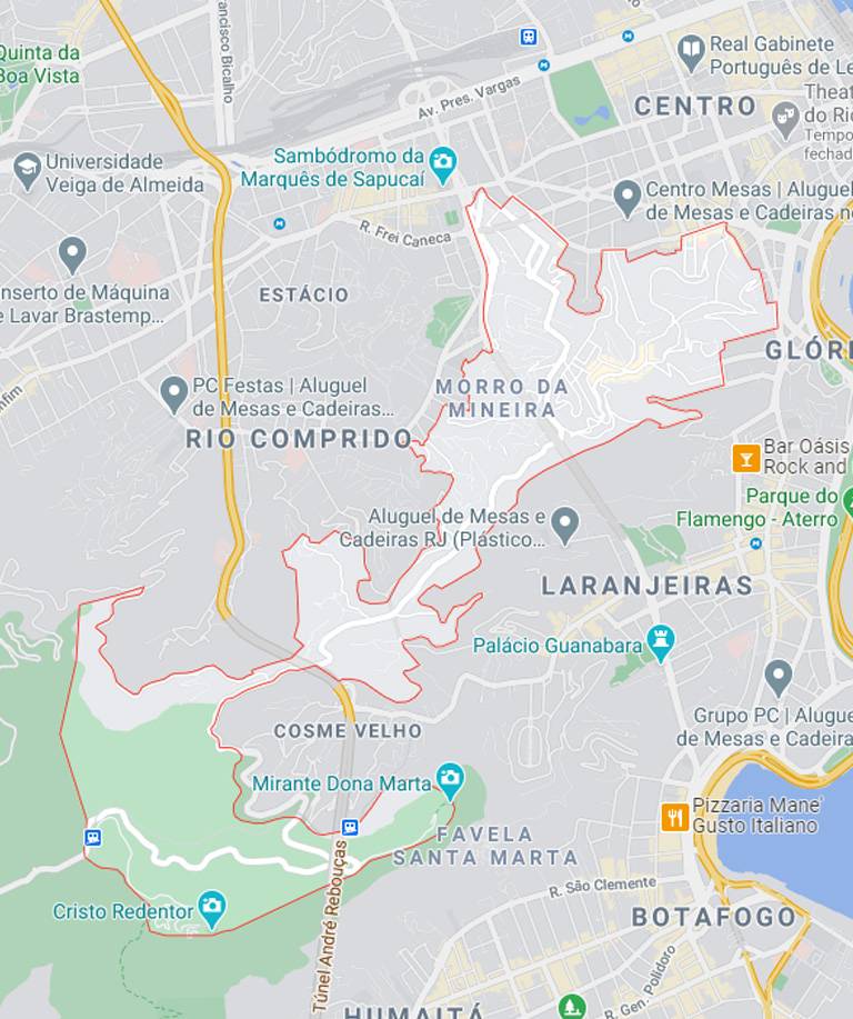 Mapa de Santa Teresa RJ